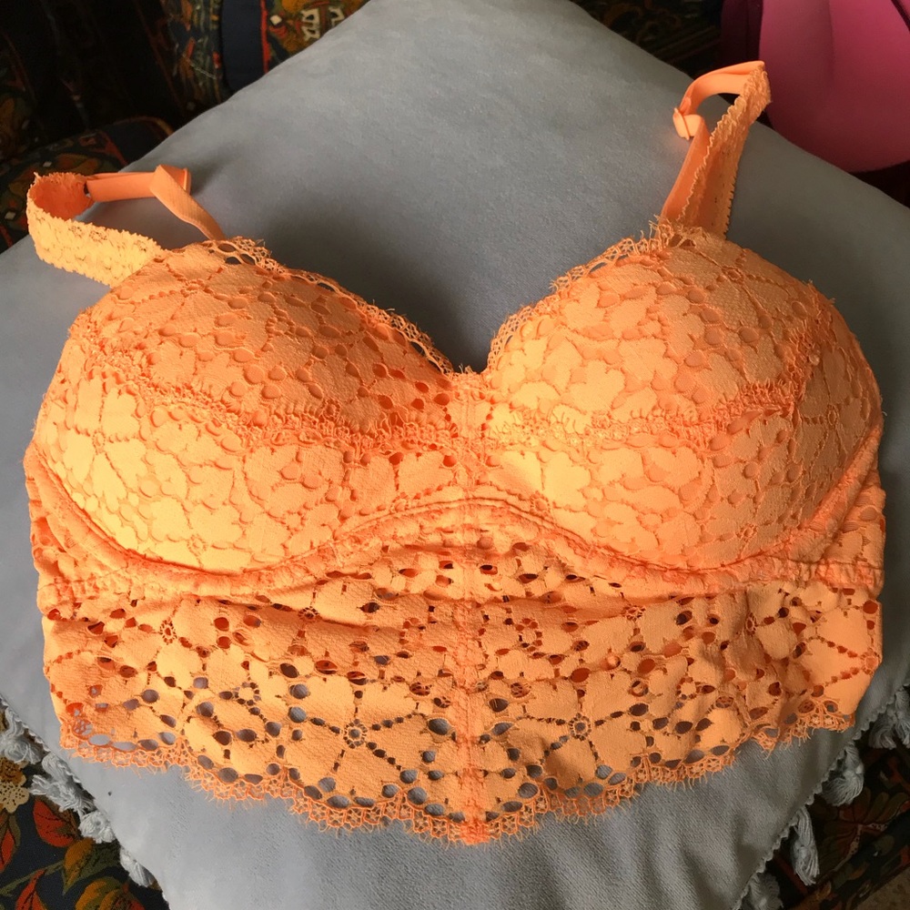 PINK lace bralette in excellent condition